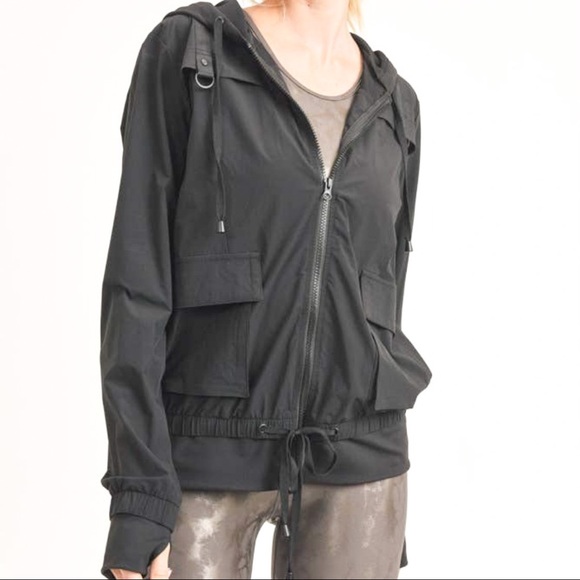 Mono B Jackets & Blazers - Must have, Black Cargo Jacket w/Hood